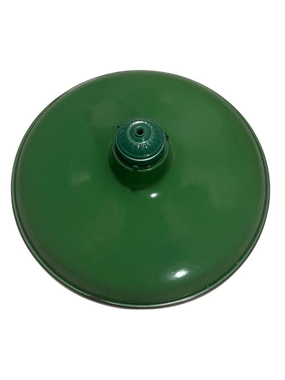 Vintage Enamel Metal Lamp Shade Green Industrial Commercial MCM Retro Light Pend - Picture 2 of 5